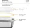 304 Stainless Steel Bento Lunch Box for Kids and Adults, Leak-Proof Lunchbox, Food Meal Prep Storage Container Dishwasher Safe