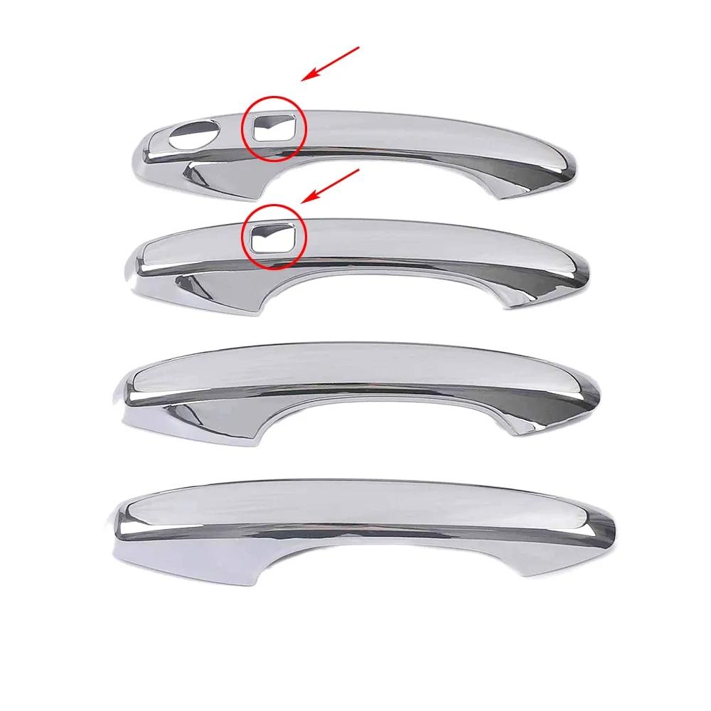 For GWM Haval H6 3rd Gen   ABS Chrome Carbon Fiber Black Car Door Handle Caps Cover Frame Trims Car Styling Accessories