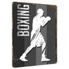 Boxen Silhouette Metall Wandkunst Moderne Sportdekoration für Zuhause Fitnessstudio Boxfan Geschenk