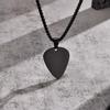 Edelstahl Gitarrenplektrum Halskette Anhänger Kragen Für Männer Jungen Schmuck Zubehör Für Musikliebhaber Geburtstagsparty Geschenk