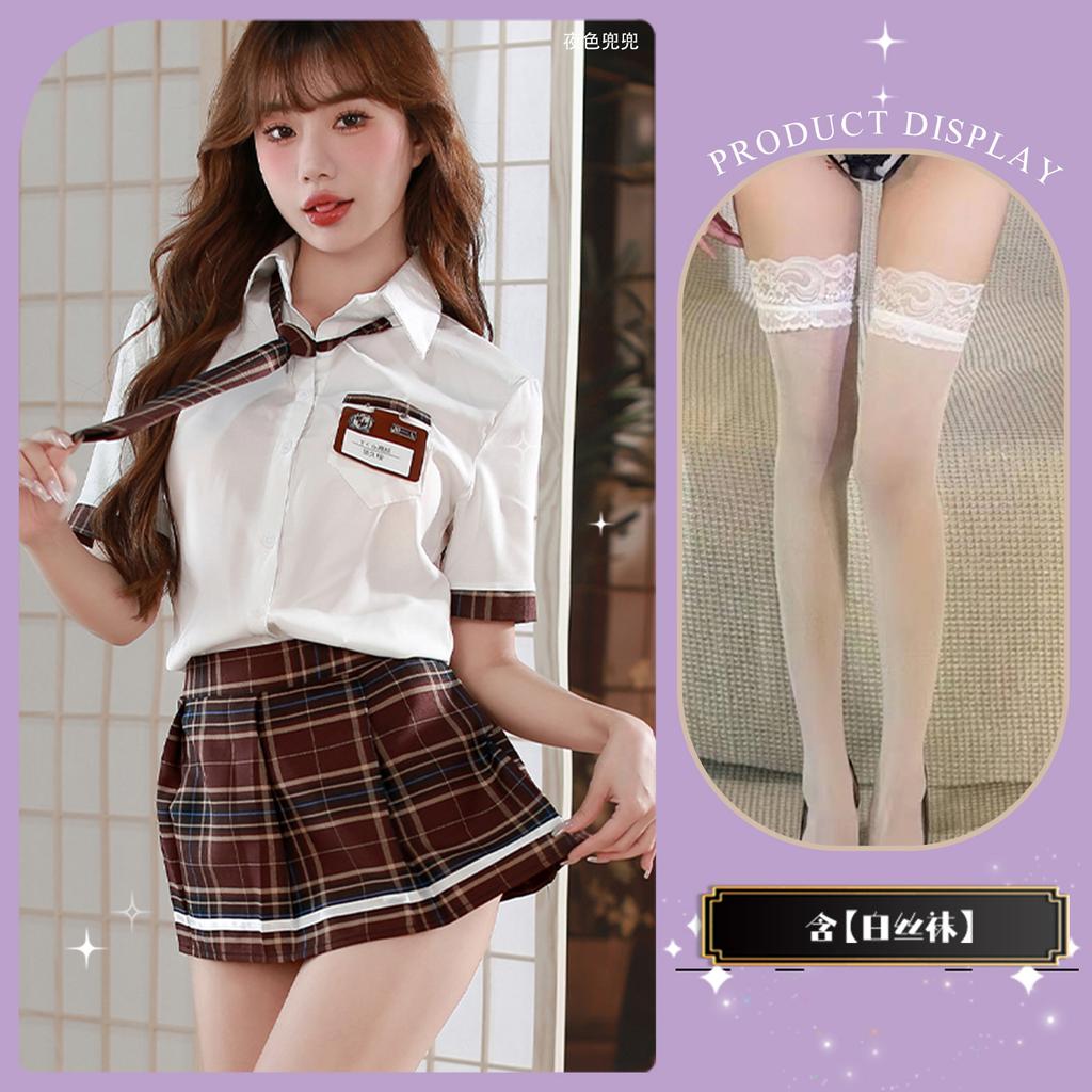 Sexy Underwear Sexy School Uniform Adult Products Cosplay Pure J Pleated Skirt Set
