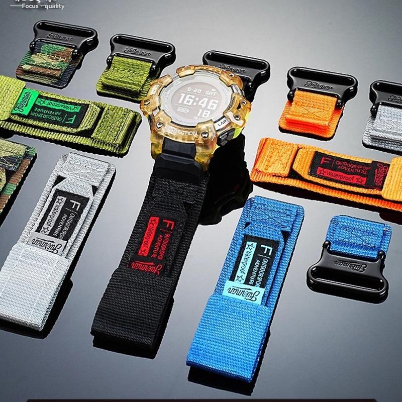 Für Casio G-SHOCK Serie 3475 GBD-H1000 Serie modifiziertes Sport-Bergsteiger-Nylon-Canvas-Armband Herren-Uhrenarmband Zubehör