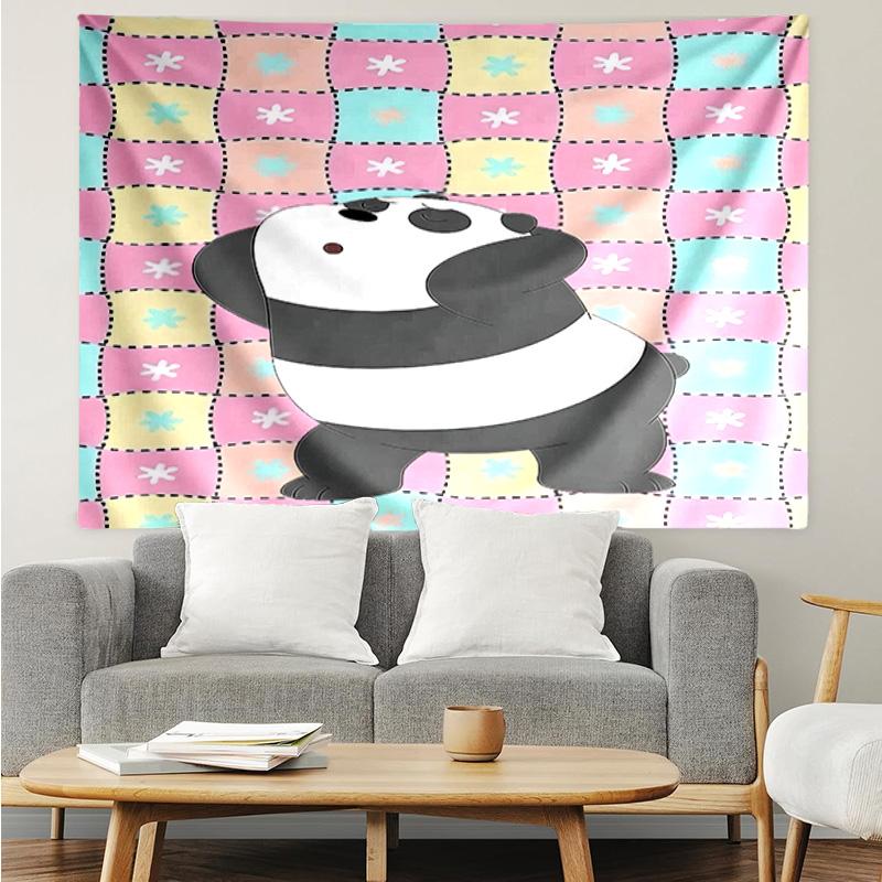 1PC Nightly Friends bears Adventure K-pop music group Tapestry Accessories for Bedroom,Livingroom, dormitory Room Wall Decor Fan Birthday Gifts