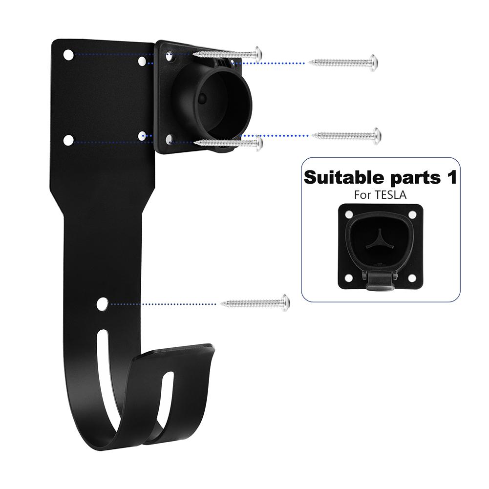 EV-Ladegeräthalter, Wandhalterung, Ladekabel-Organizer für Elektroautos, EV-Ladehaken für Tesla-Ladegeräthalter, Wandhalterung