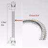 Hose Garden Water Hose Pipe Extension Accessories Shower New 1.5/2M Black SUS304 Pull Pipes Flexible Bathroom Extendable Hoses