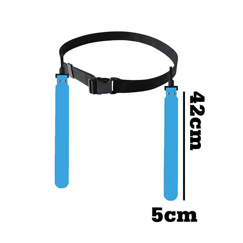 Sports Flag Football Webbing Waist Flag Bright Color Adjustable Competition Training Pvc American Soccer Waist Flag For Sports