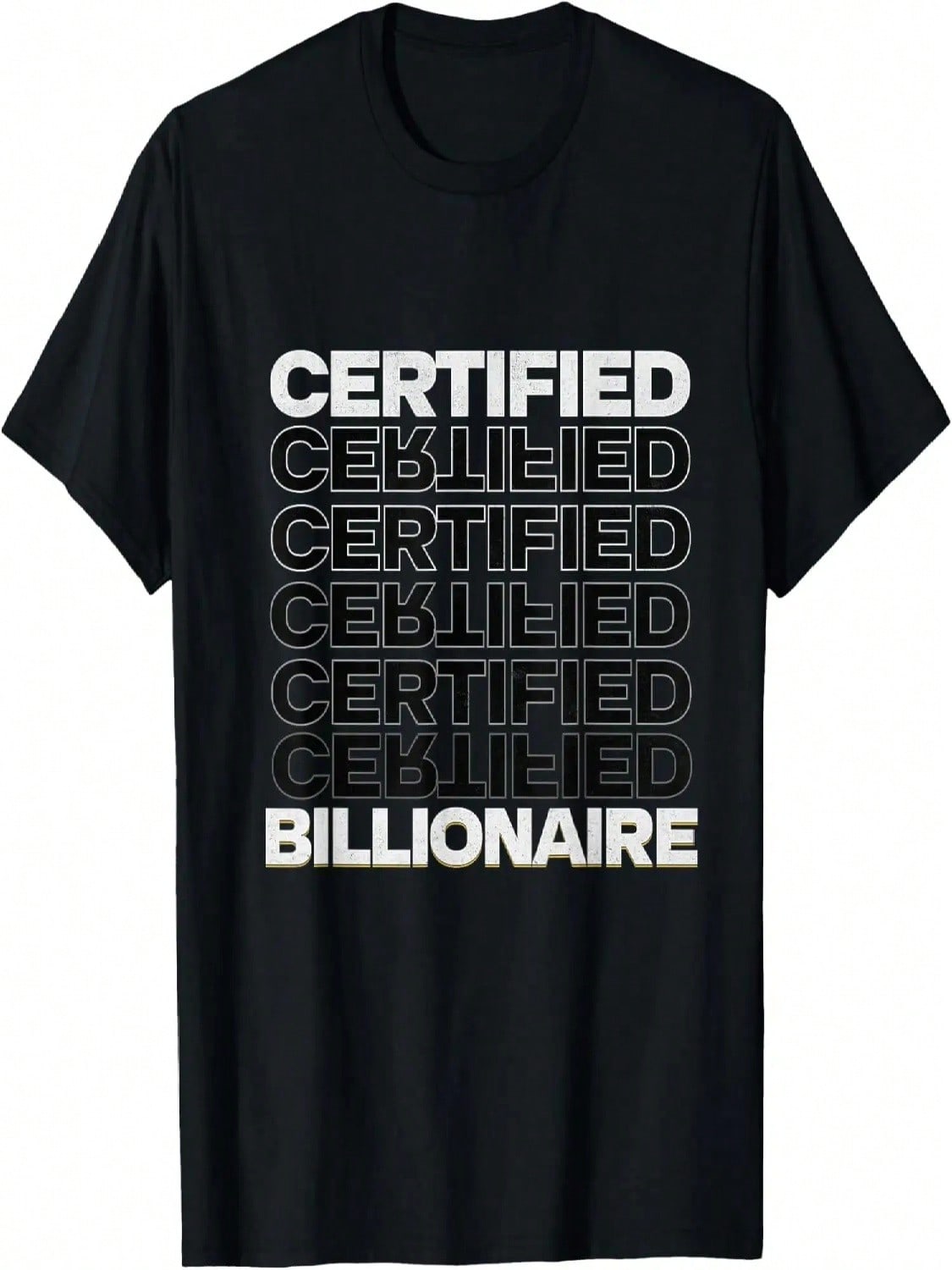 Certified Billionaire Entrepreneur Motivation For Success T-Shirt S разноцветный