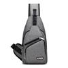 Versatile Crossbody Shoulder Bag For Men With External Usb Port And Front Pocket