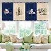 Japanese Style Door Head Half-curtain Noren Cuisine Izakaya Sashimi Seafood Restaurant Decor Short Curtains Kitchen Partition