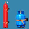 For Refer To Description Propane Tank Holder Cylinder Safety Chain Flame-Retardant Propane Tank Rack Storage Propane Holder