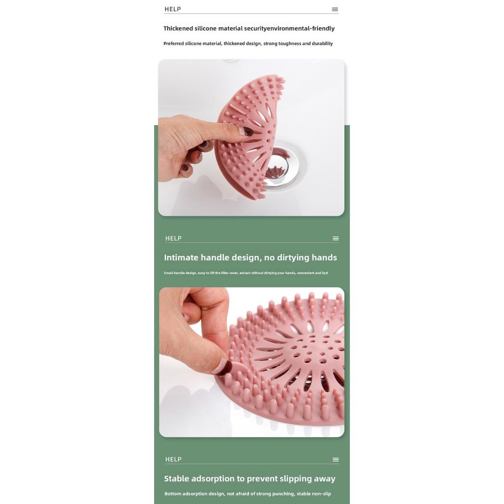 Ensemble de filtres à cheveux anti-colmatage - convient aux filtres d'évier dans les salles de bain et les cuisines de camping-car, facile à utiliser et à nettoyer, conception multicouche, ajustement plus serré