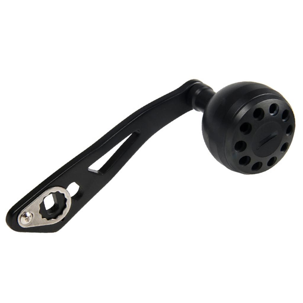 Baitcasting Reel Handle 32mm/1.26in Ergonomic Metal Fishing Reel Handle for Baitcasting DSH019 Matte Black
