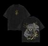 Zenitsu Agatsuma Dýchání hromu Vintage vybledlé Oversized Japonská Anime Manga Grafické tričko Demon Slayer Anime Krátký rukáv Dámské Pánské Oblečení