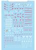 HG Infinite Justice Gundam HG RG MG PG RE HiRM Robot Plastic Model Water Transfer Decals (For 1/144 Nishiki) [Used]