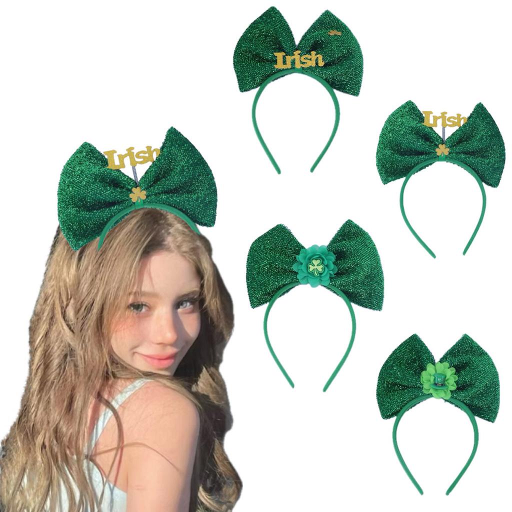 Svatý. Svátek svatého Patrika Party Mašle Čelenka s ozdobami shamrock Vlasové doplňky Party Pokrývka hlavy pro festivalové oslavy