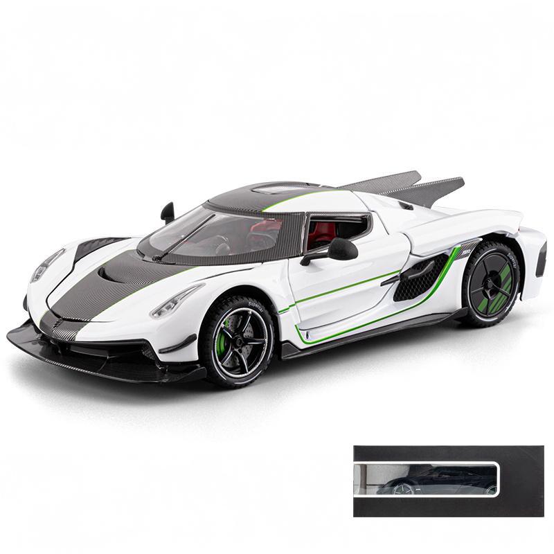 1/24 Jesko Absolut Supercar Alloy Metal Diecast Model Car Trendy Toy Ornaments Decoration Hobby Collection Holiday Present Gifts