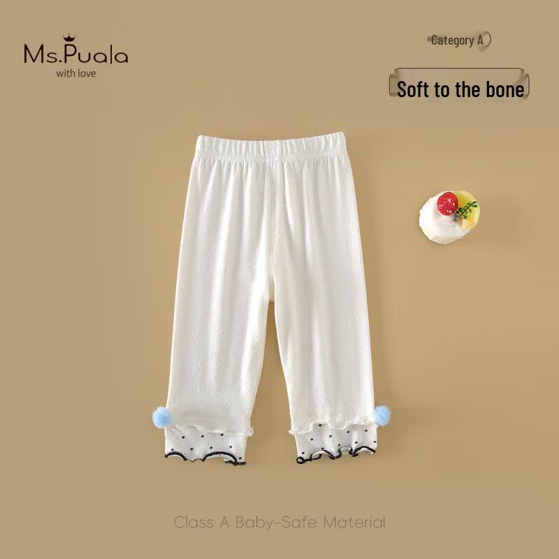 MS.PUALA Summer A-Class Infant Girl Breathable Nine-Point Leggings 73