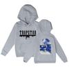 Unisex Letter Print Hooded Sweatshirt Loose Fit Long Sleeve Casual Pullover Winter