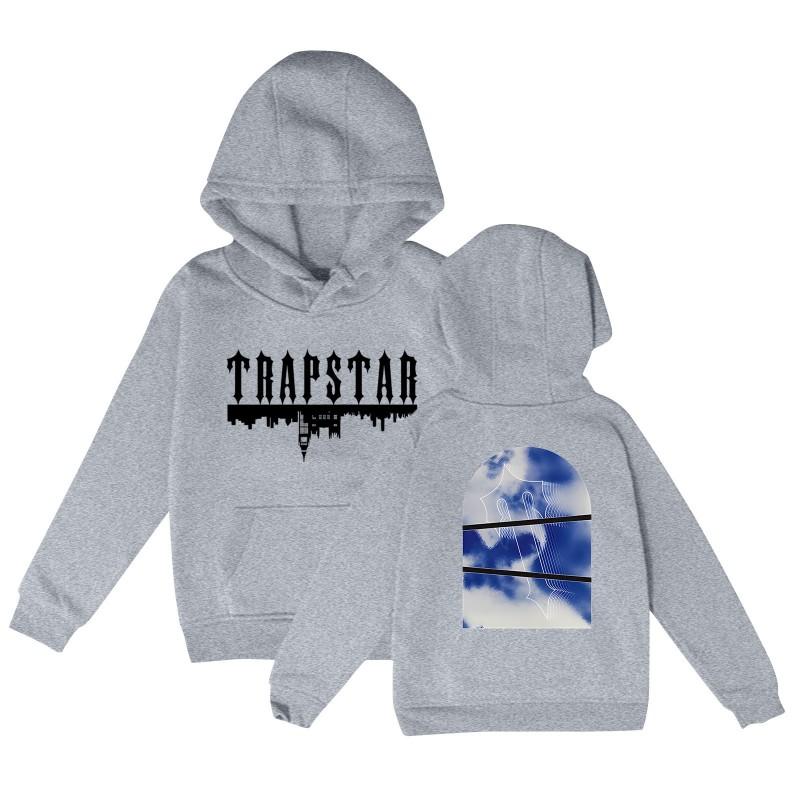 Unisex Letter Print Hooded Sweatshirt Loose Fit Long Sleeve Casual Pullover Winter