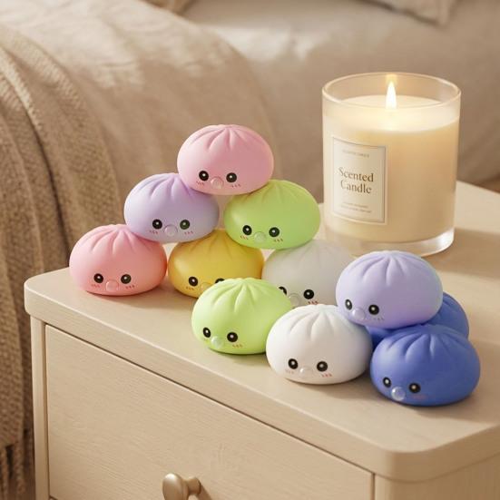 Rice Dumpling Squeeze Toy Soft Stress Relief Balls Cute Blow Bubbles Shape Skin-Friendly Fidget Toy for Adults