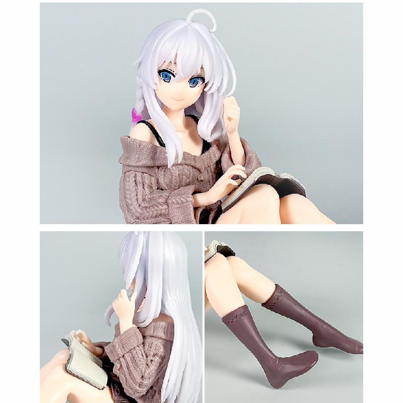 Reading Elaina Posture Anime Character Desktop Decoration For Room Decoration