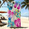 Tropical Coconut Palm Leaf Parasol Art Pink Beach Towel Quick Dry Absorbent Towel For Swimming Pool Beach Outdoor Daily Use