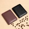 Black Brown Ultra Thin PU Leather Mini Small Wallet Men's Multi Card Slot Purse Business Credit Card Bank Card Case Holder