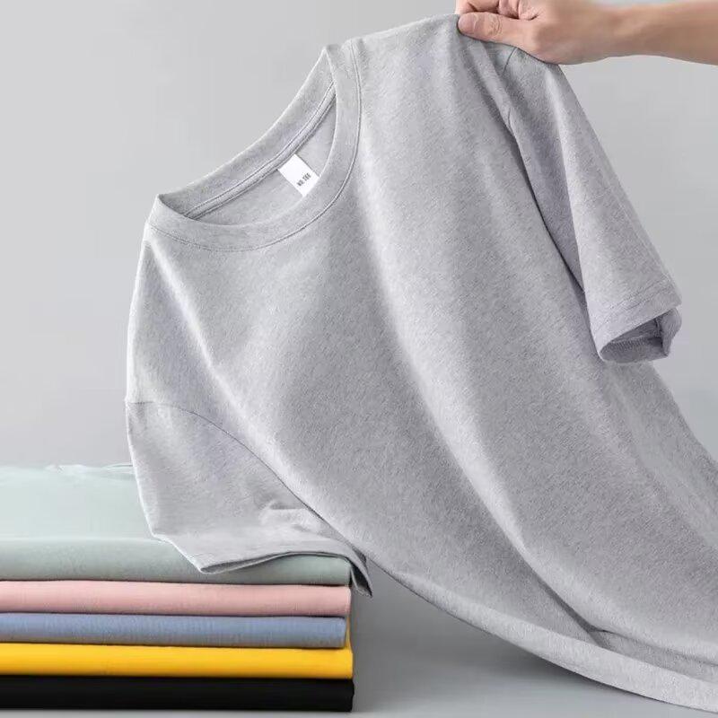 Men's Casual Crew Neck Short Sleeve Solid Color T-Shirt