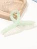 6pcs 13cm Large Jelly Color Cross Grab Clip Girls Square Transparent Shark Clip Back of Head Hair Volume Hair Clips
