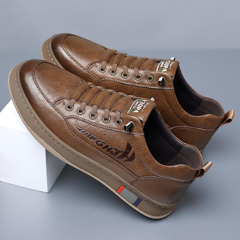 Trendy pánská obuv pro volný čas Jednoduché pánské retro boty z pravé kůže Elegantní formální obuv pro dojíždění do práce Doprava zdarma Mokasíny