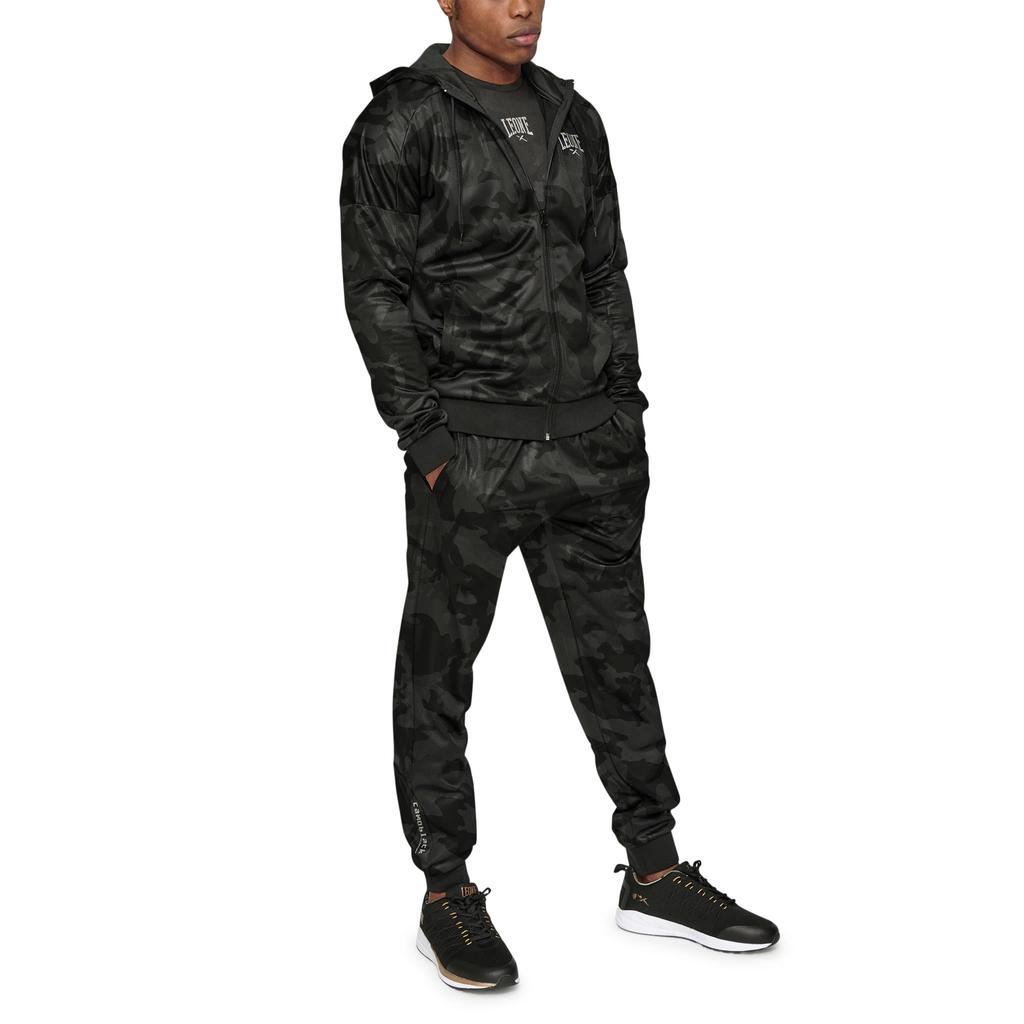 Leone 1947 Mikina s kapucí Camo Černá XXL