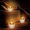1/3/5pcs Christmas Solar Lights LED Candle Flameless Lamp Waterproof Solar Tea Light Rechargeable Garden Candle Lights for Party Home Decor