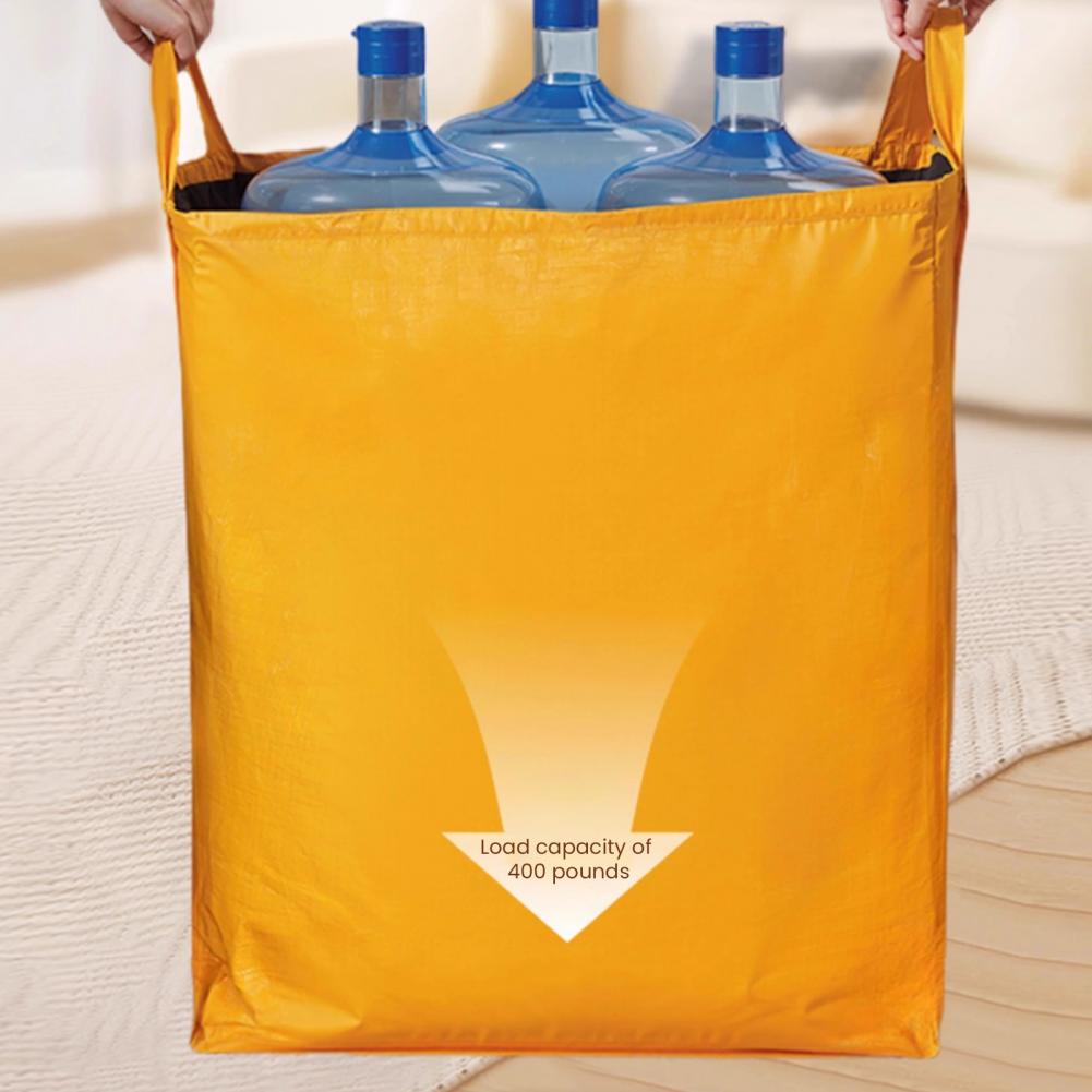 Clothes Dust Cover with Reinforced Handle Large Capacity Storage Bag Zipper Closure Waterproof Container