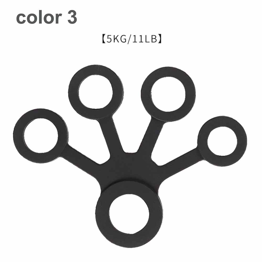 Tcare Silicone Hand Expander Finger Grip Trainer Strength Resistance Bands for Wrist Exercise and Fitness Training