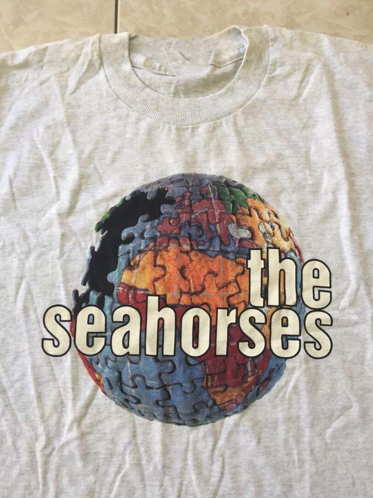 

Vtg The Seahorses Band Music Lover Cotton White Full Size Unisex T Shirt Unisex T-Shirt L