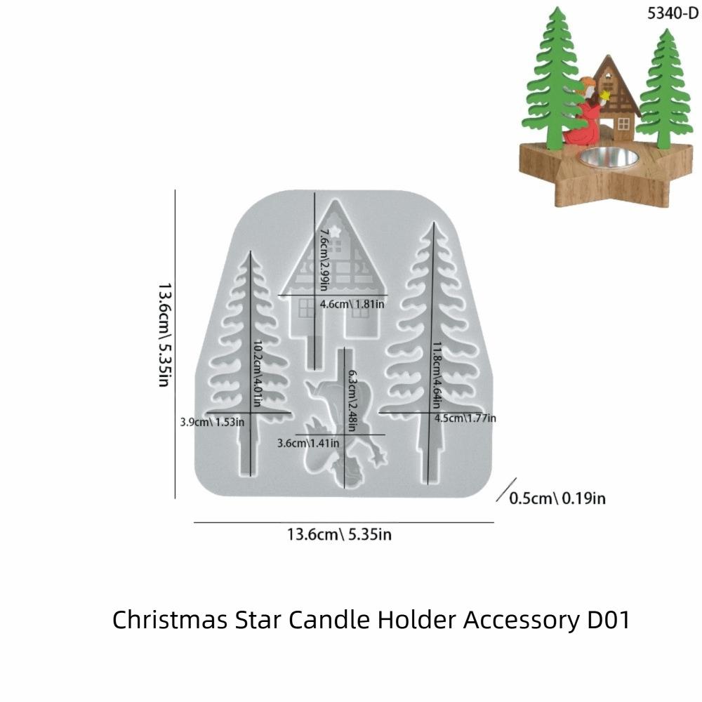 Star Shape Candle Holder Candle Holder Mold Resin Craft Molds Holiday Ornaments