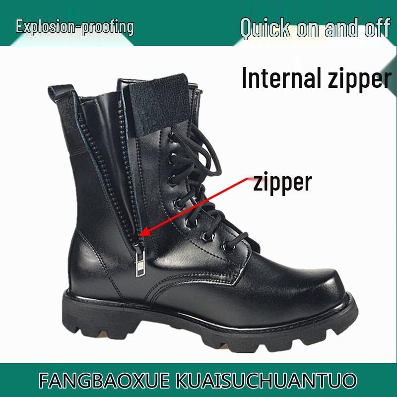 Мужские теплые высокие берцы с защитой пальцев для боя и походов 40