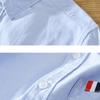 Korean Fashion Mens Long Sleeved Shirts Versatile Solid Color Classical Shirt 100cotton Men Clothing Casual Tops