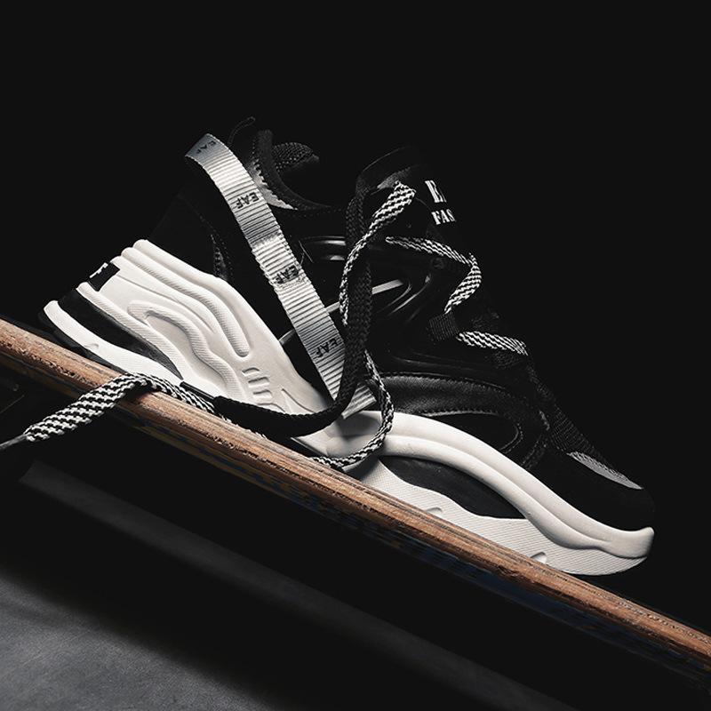 Fashion Spring and Autumn New Couple Sports and Leisure Shoes Breathable, Comfortable, Increased Height Multi Color Men's Shoes