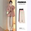 Women's High Waist Chenille Corduroy Wide Leg Trousers: Fleece-Lined for Autumn/Winter 2025