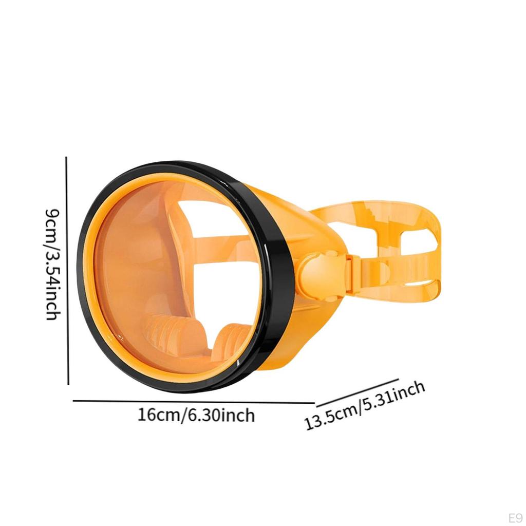 Compact Scuba Goggles for Freediving with Silicone And Glass