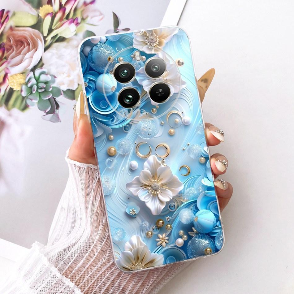 For Realme 12+ 12X 12 5G Cute Flower Butterfly Cat Painted Case For Realme12 5G 12 Plus 12X 12Plus Soft Silicone TPU Phone Cases