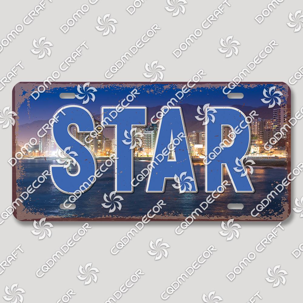 Retro National City Plaques Metal Plate Chile Brazil Mexico Metal Tin Signs Garage Car Club Living Room Home Wall Decor