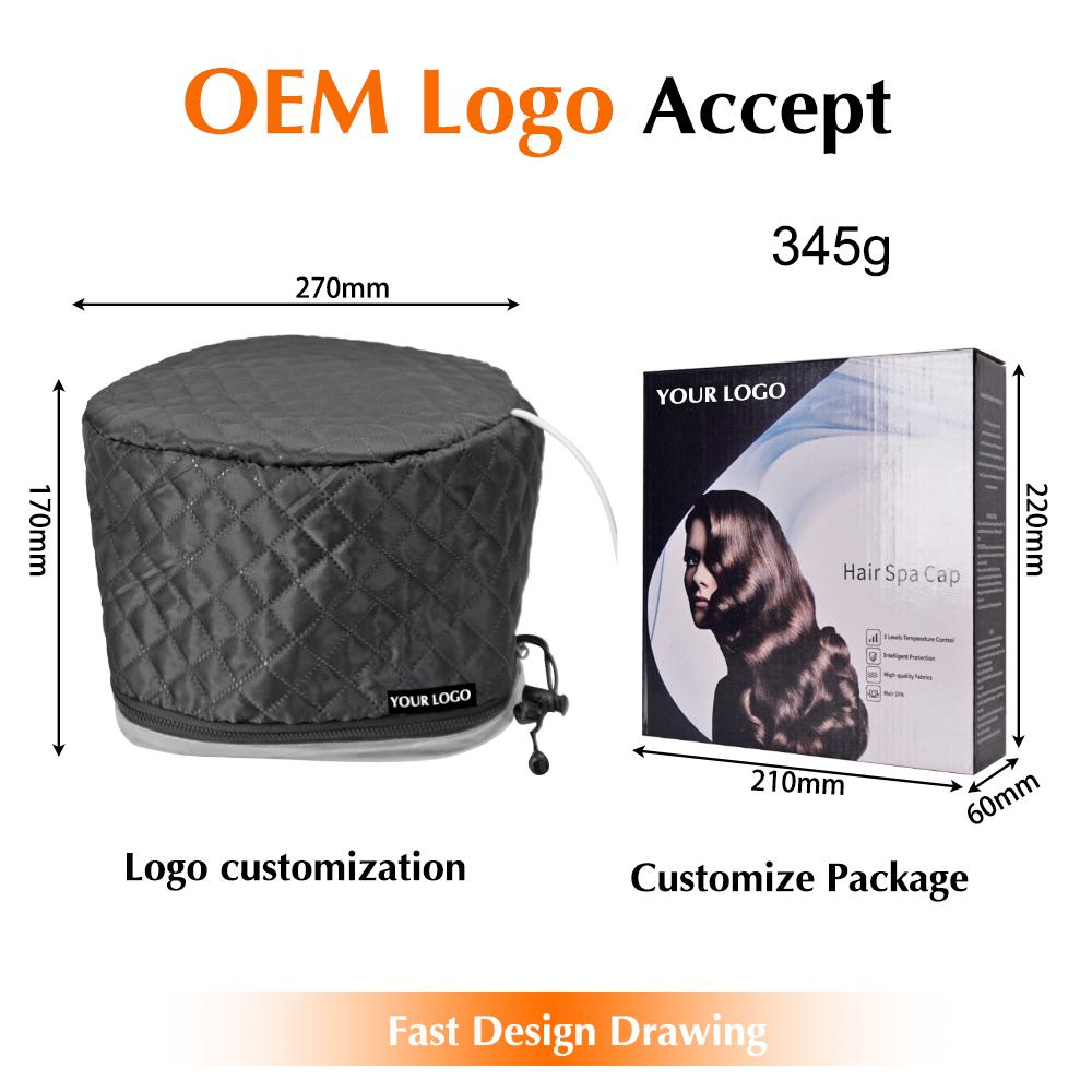 2 Levels Heats up Quickly Heat Cap Thermal Heat Cap Hair Steamer Bonnet Hair Spa Hat
