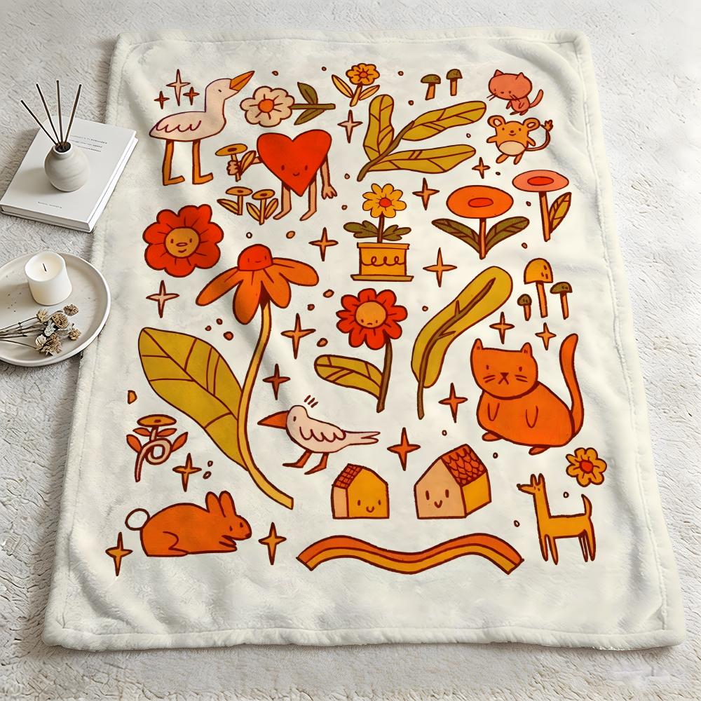 artist JJessica Elenaa Throw Warm Soft Flannel Blanket Multiuse for Sofa Bed Camping Travel Nap