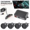 Car Auto 4Parking Backup Sensors Kit LED Display Reverse Rear Radar Sound System