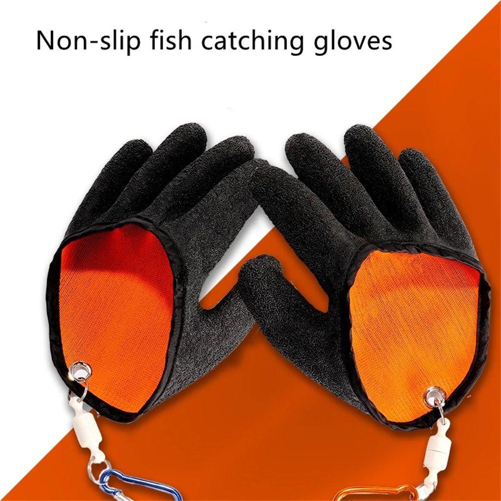 Fish Equipment Anti-Slip Fishing Gloves Full Finger Gloves for Left/Right Hand Fisherman Catching