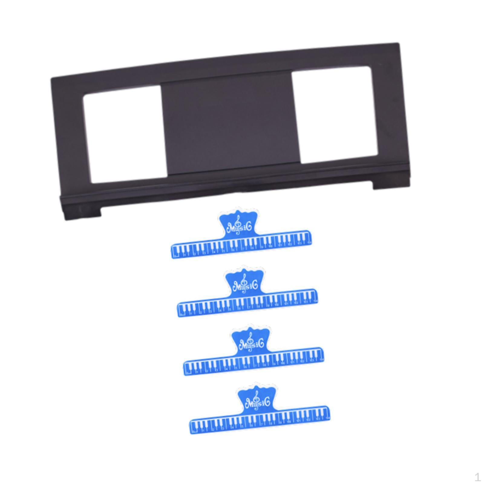 

Компактная клавиатура, держатель для нот, решение для хранения для начинающих With four blue clips