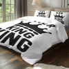 Letter Crown Bed Three-Piece Quilt Cover Bedroom Quilt Cover Pillowcase Bedding Direct Sales