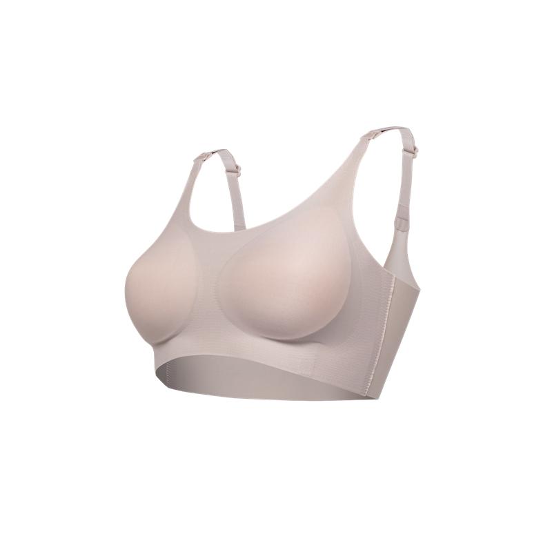 

Беспроводные дышащие бюстгальтеры для кормления грудью, однотонные бюстгальтеры с передним отверстием и пряжкой для беременных женщин, бюстгальтеры для беременных One size